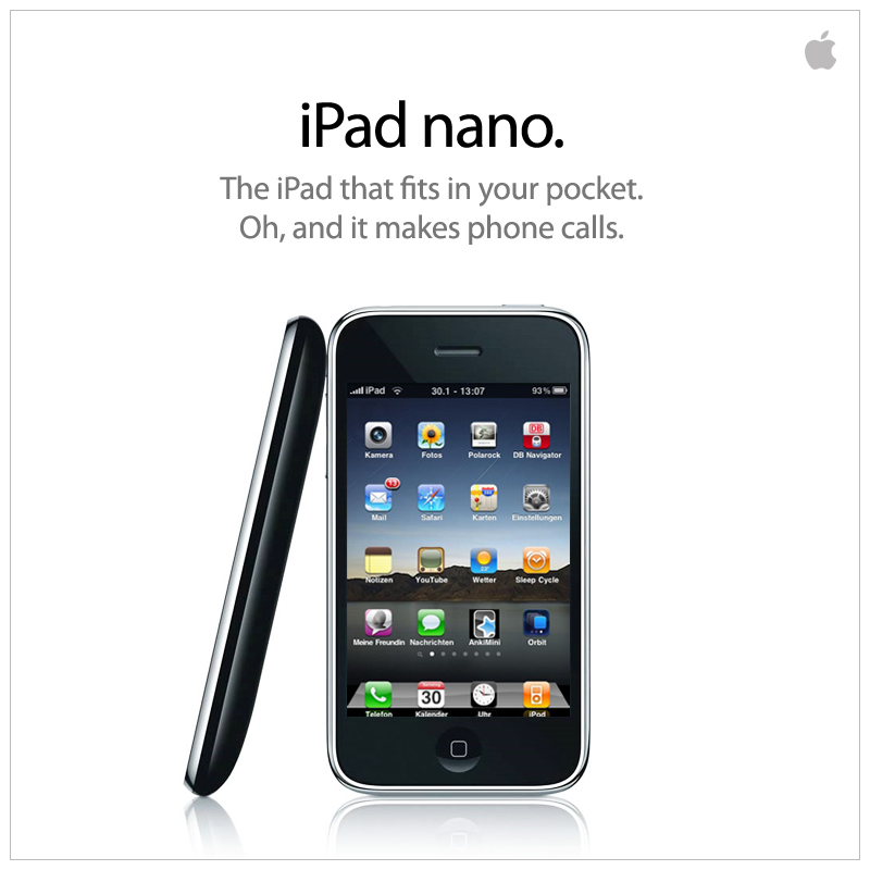 Das iPad Nano - ab sofort erhältlich!