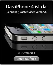 Apple verkauft das iPhone 4 in Deutschland ohne Simlock