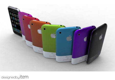 iPhone 5 Konzept: Verschiedene Farben