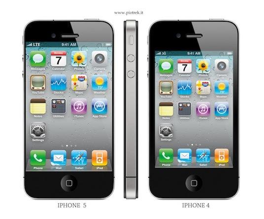 Erstes Bauteil des iPhone 5 deutet auf größeres Display hin (Fotomontage: 9to5Mac)