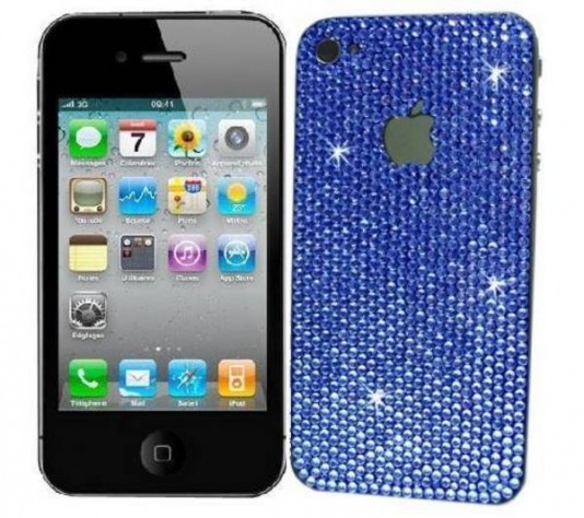 iPhone 4 mit Swarovski-Kristallen