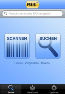 Preise vergleichen mit der App von Preis.de