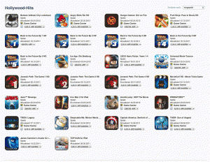 iPad-Spiele zu Hollywood-Filmen