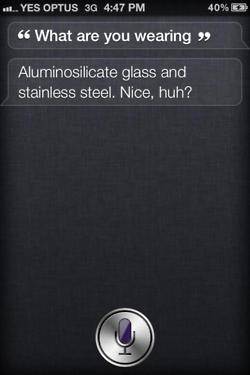 Witzige Frage an Siri (iPhone 4S): Kleidung